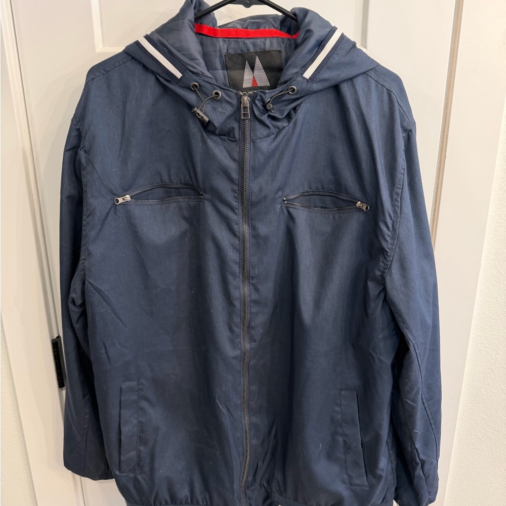 Montfort Men's Navy Hooded Jacket